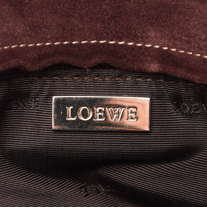 Loewe Suede Amazona 36 Burgundy 6 of 21