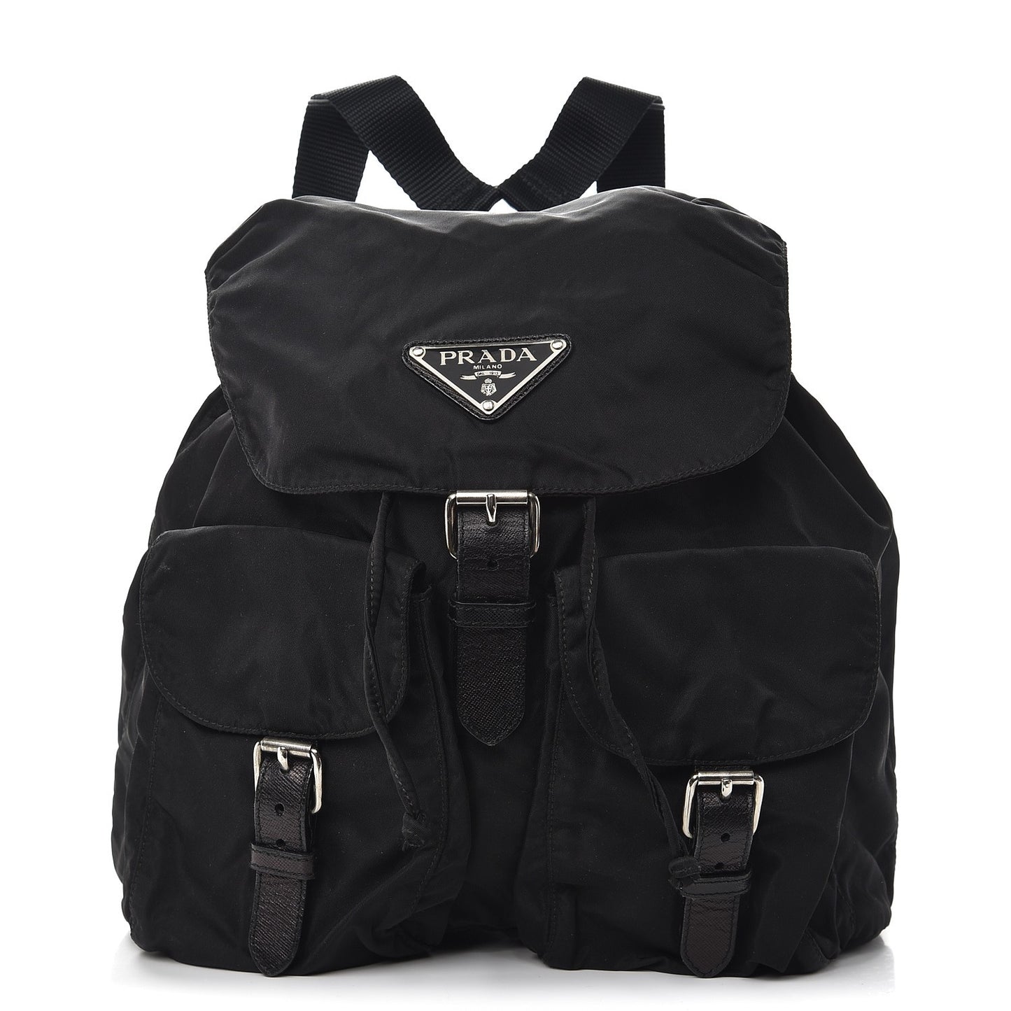 Nylon Vela Medium Backpack Black