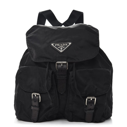 Prada Nylon Vela Medium Backpack Black 1 of 7