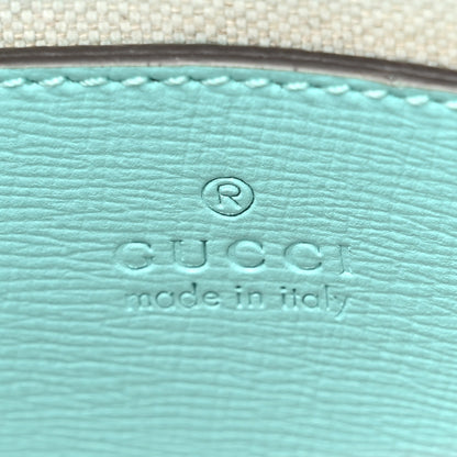 Gucci GG Supreme Monogram Textured Dollar Calfskin Web Gucci Tiger Mini Retro Interlocking G Tote Bag Beige Blue Orange New Shamarock 6 of 11
