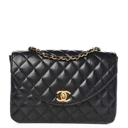 Chanel Lambskin Quilted Small Single Flap Black 1 of 7
