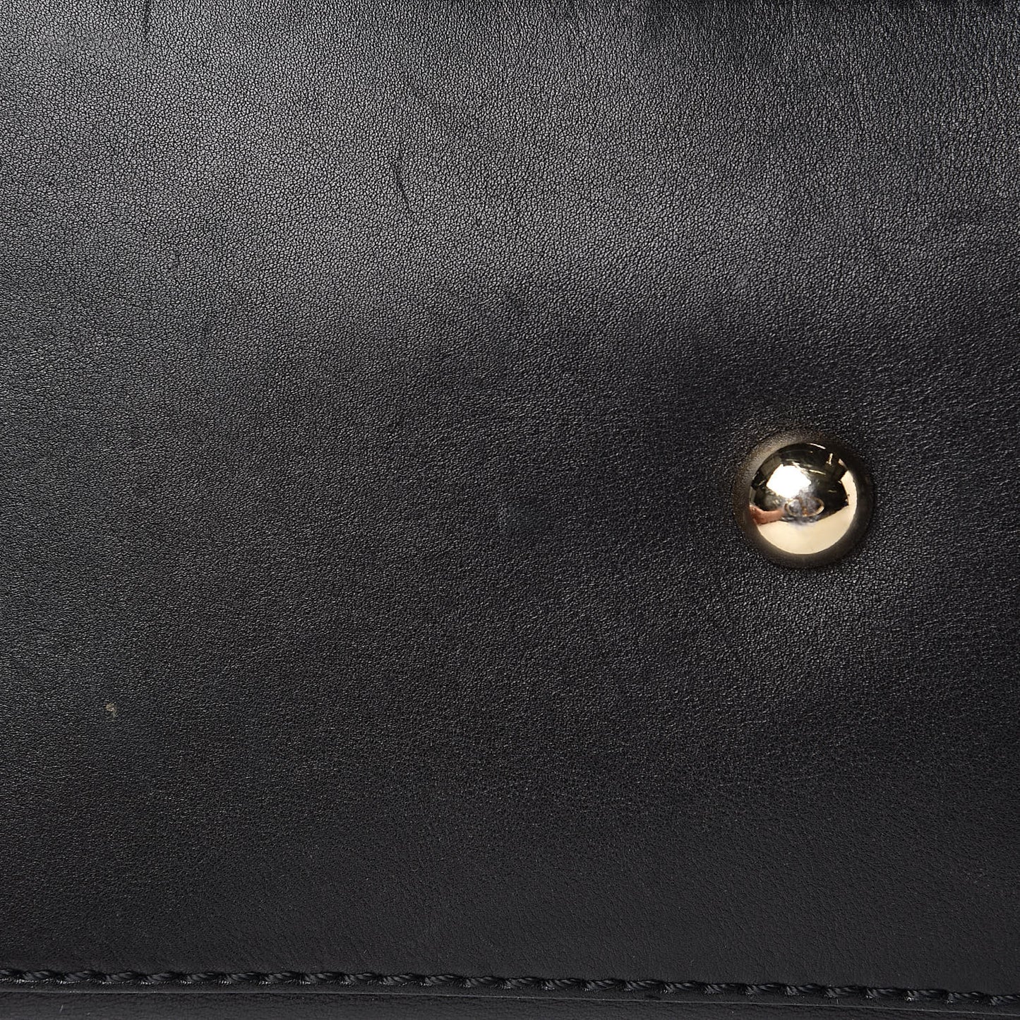 Vitello Rockstud Dome Satchel Black