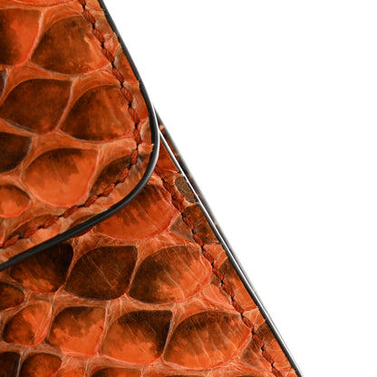 Gucci Grand Prix Snakeskin Jackie Convertible Shoulder Bag Orange 11 of 15