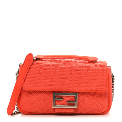 Fendi Technical Fabric FF Midi Chain Baguette Tulipano 1 of 9