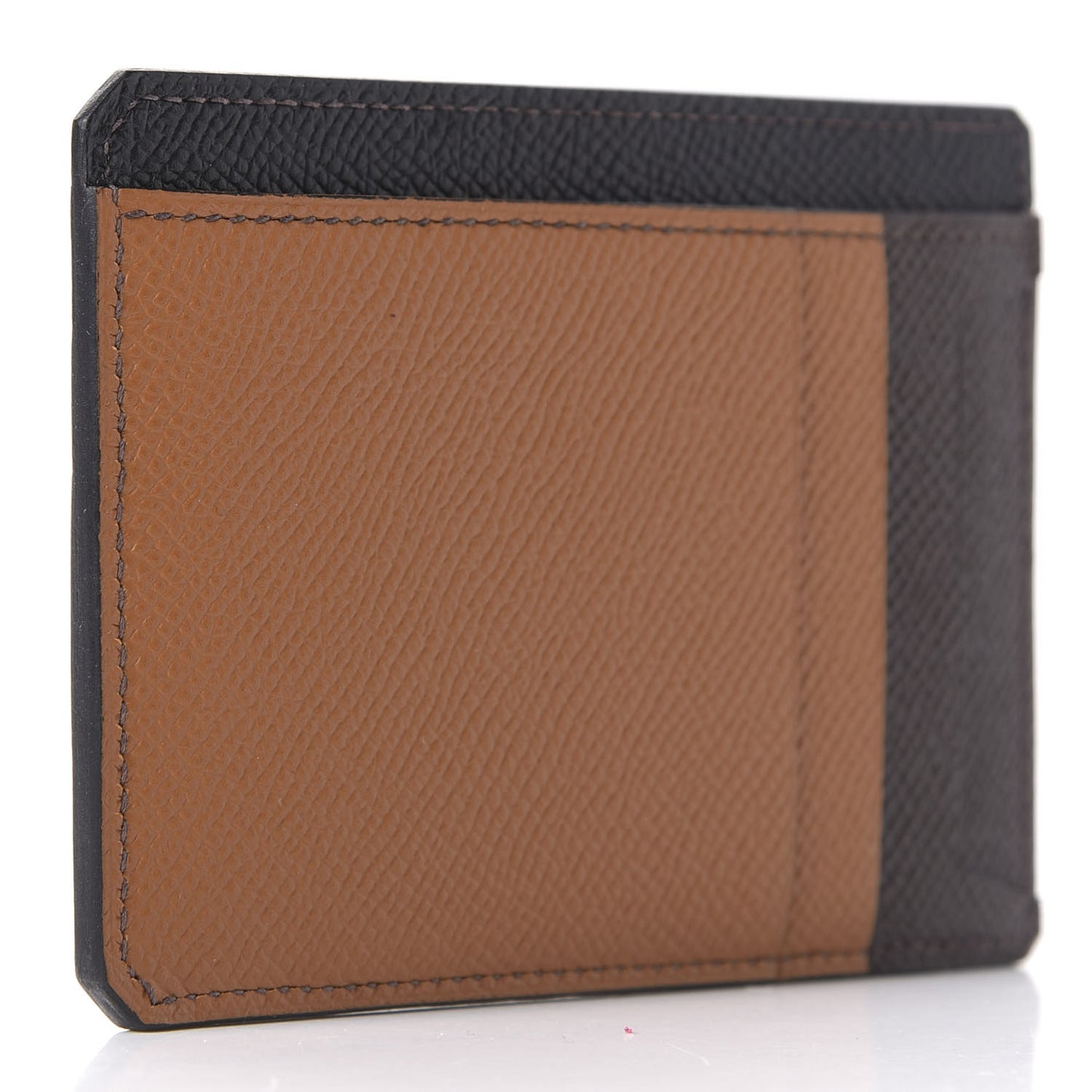 Epsom City 8CC Colorblock Card Holder Black Gold Chocolate