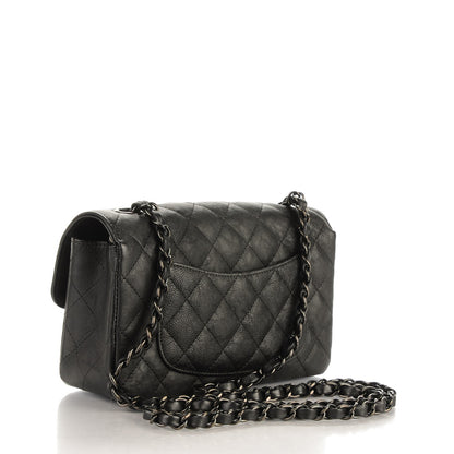 Chanel Calfskin Quilted Mini Rectangular Flap So Black 3 of 8