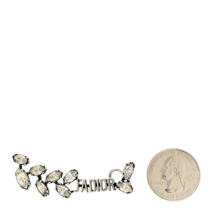Christian Dior Metal Crystal J'Adior Laurier Ear Cuff Silver 2 of 5