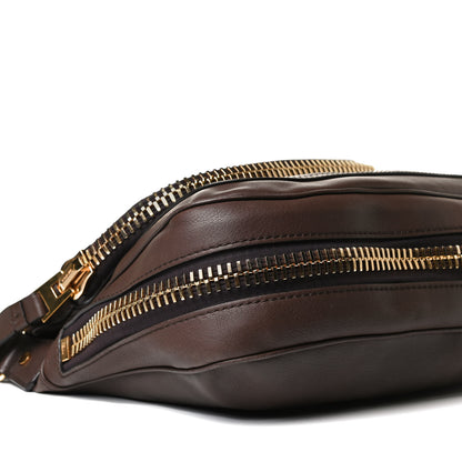 Tom Ford Pebbled Calfskin Large Jennifer Dark Brown 9 of 11