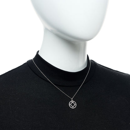 Tiffany 18K White Gold Diamond Small Atlas Open Pave Pendant Necklace 2 of 5