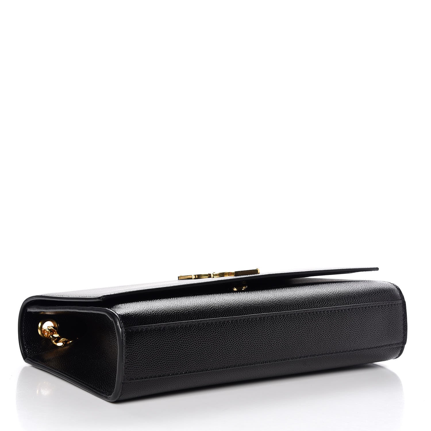 Saint Laurent Grain De Poudre Medium Classic Monogram Kate Satchel Black 4 of 6