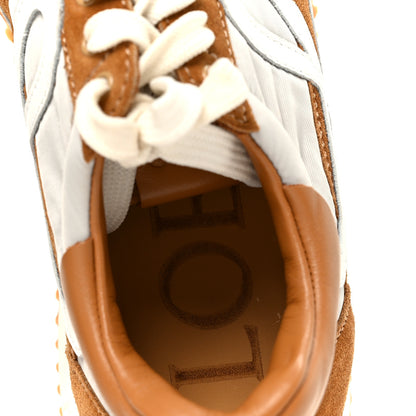 Loewe Nylon Suede Flow Runner Sneakers 38 Gold 7 of 10