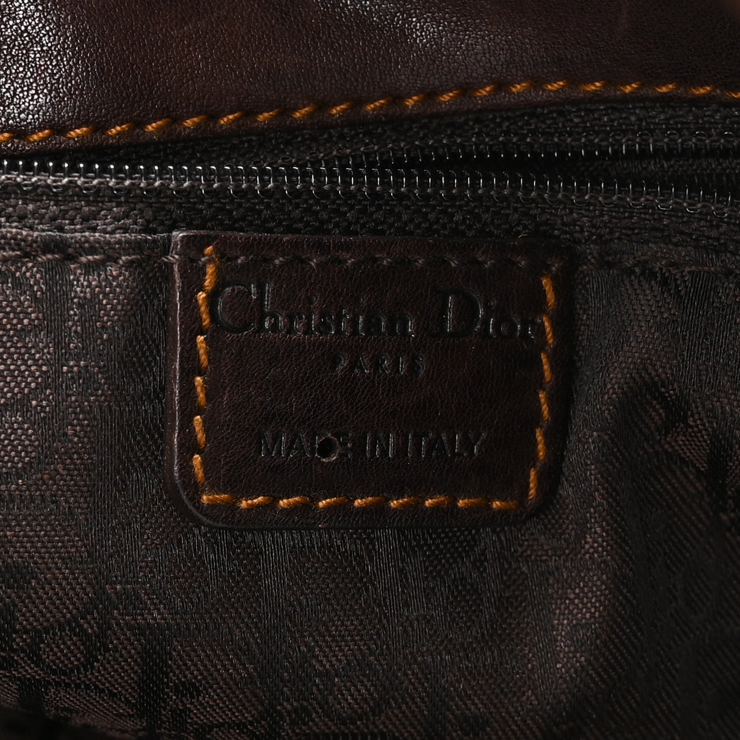 Christian Dior Calfskin Medium Gaucho Double Saddle Bag Brown 6 of 11