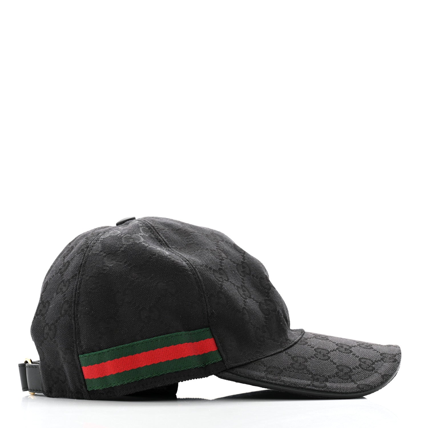 Gucci Monogram Web Baseball Hat XL Black 5 of 11