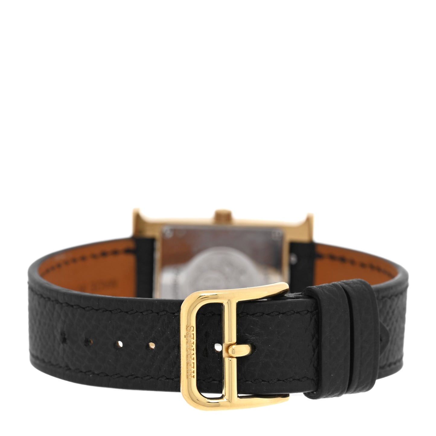 Stainless Steel Epsom 21mm Heure H Hour Quartz Watch Noir