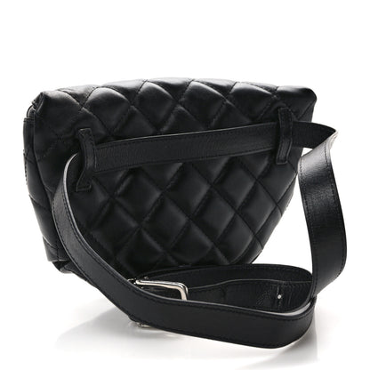 Chanel Calfskin Quilted Waist Belt Bag Black 3 of 16