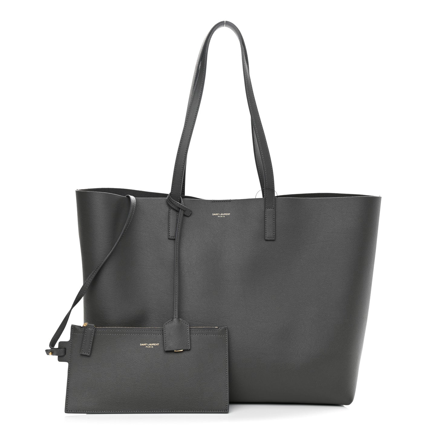Calfskin Large Shopping Tote Earth