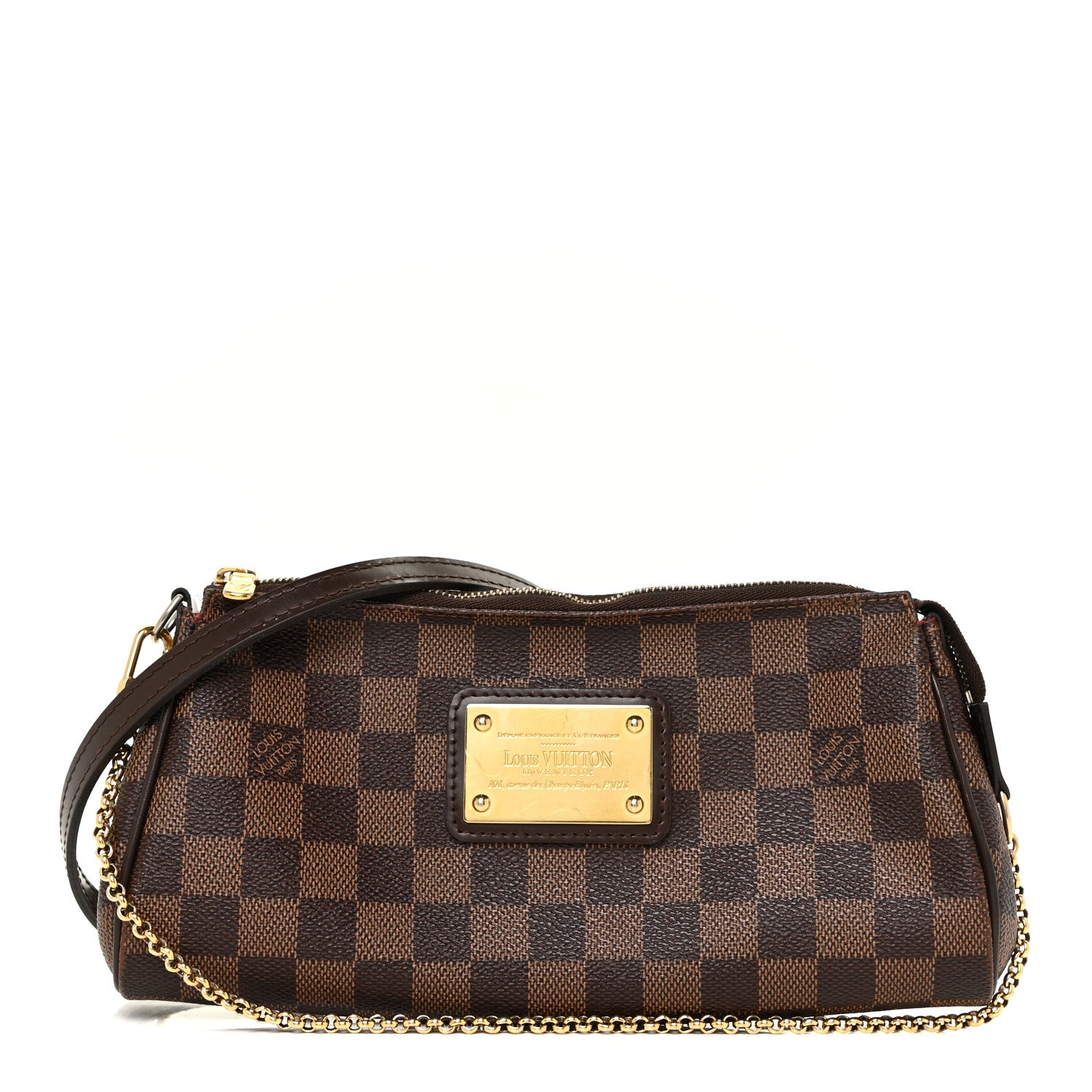Louis Vuitton Damier Ebene Eva Clutch 1 of 19