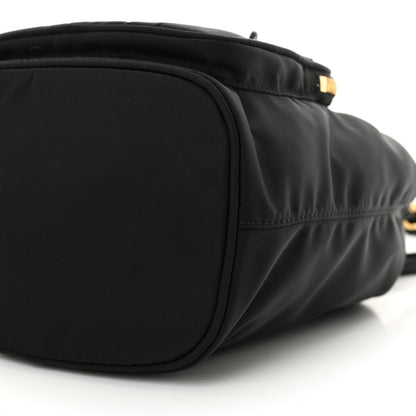 Prada Nylon Vela Saffiano Mini Bucket Crossbody Bag Black 10 of 10