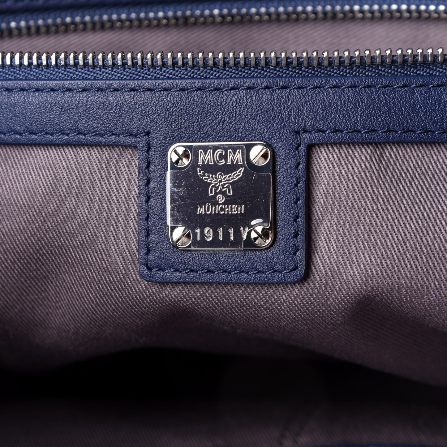 Calfskin Ottomar Monogram Large Klara Hobo Navy Blue