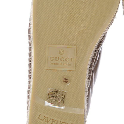 Gucci Nappa Matelasse GG Marmont Espadrilles 39 Porcelain Rose 7 of 10