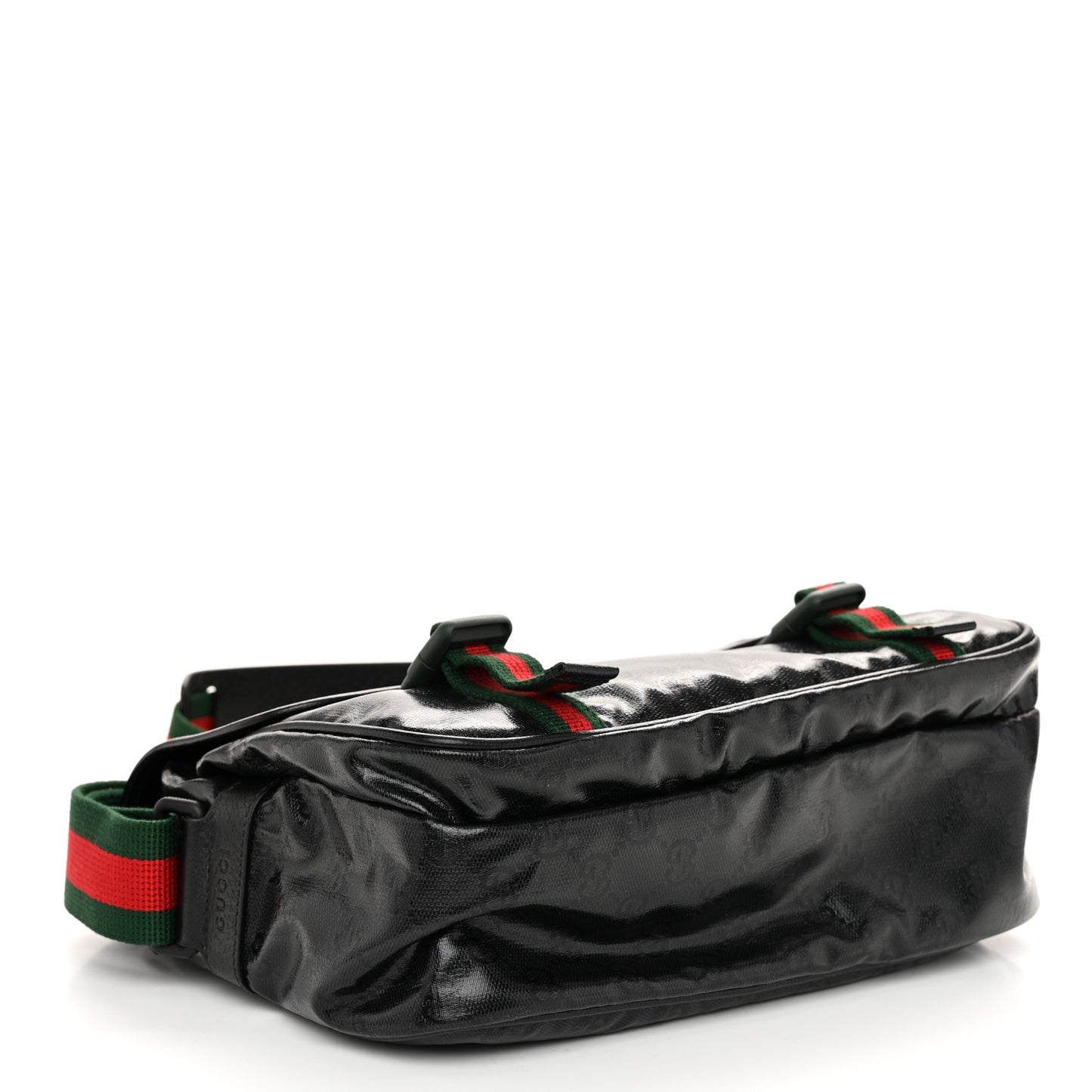 GG Crystal Messenger Bag Black