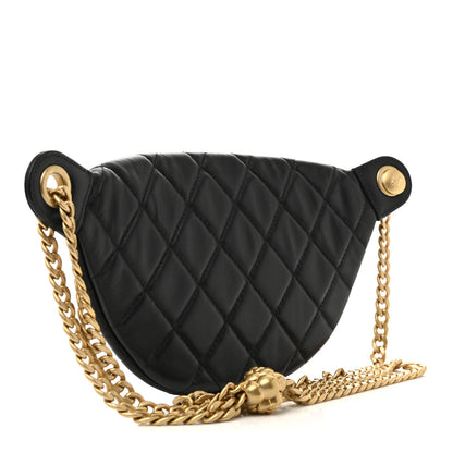 Chanel Lambskin Quilted Camellia Belt Bag Black 3 of 11