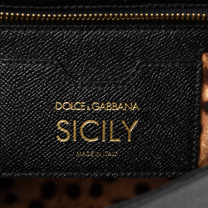 Dolce & Gabbana Dauphine Medium Miss Sicily Satchel Black 8 of 10
