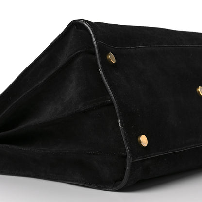 Saint Laurent Suede Large Sac de Jour Carryall Black 8 of 10
