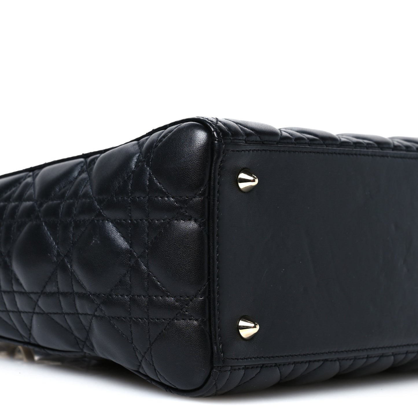 Lambskin Cannage Medium Lady Dior Black