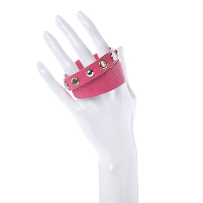 Louis Vuitton Goatskin Spike It Wrap Bracelet 17 Rose Indien 2 of 6