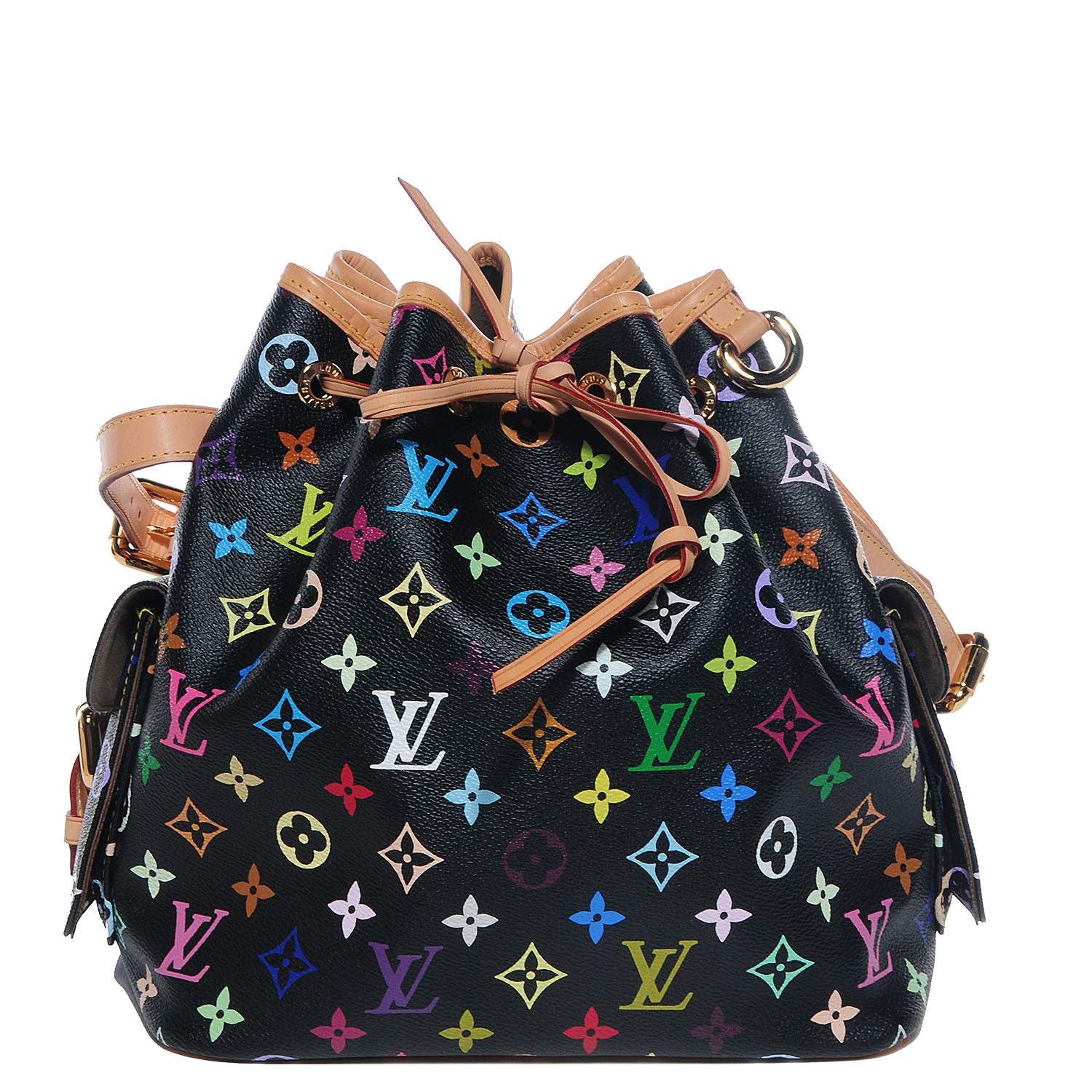 Louis Vuitton Monogram Multicolor Petit Noe Black 1 of 7