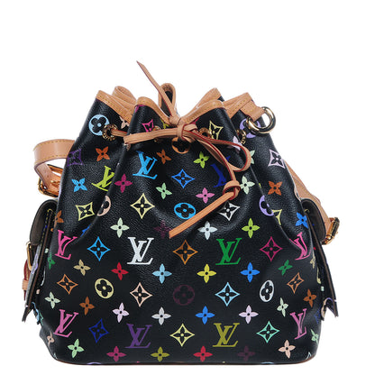 Louis Vuitton Monogram Multicolor Petit Noe Black 1 of 7
