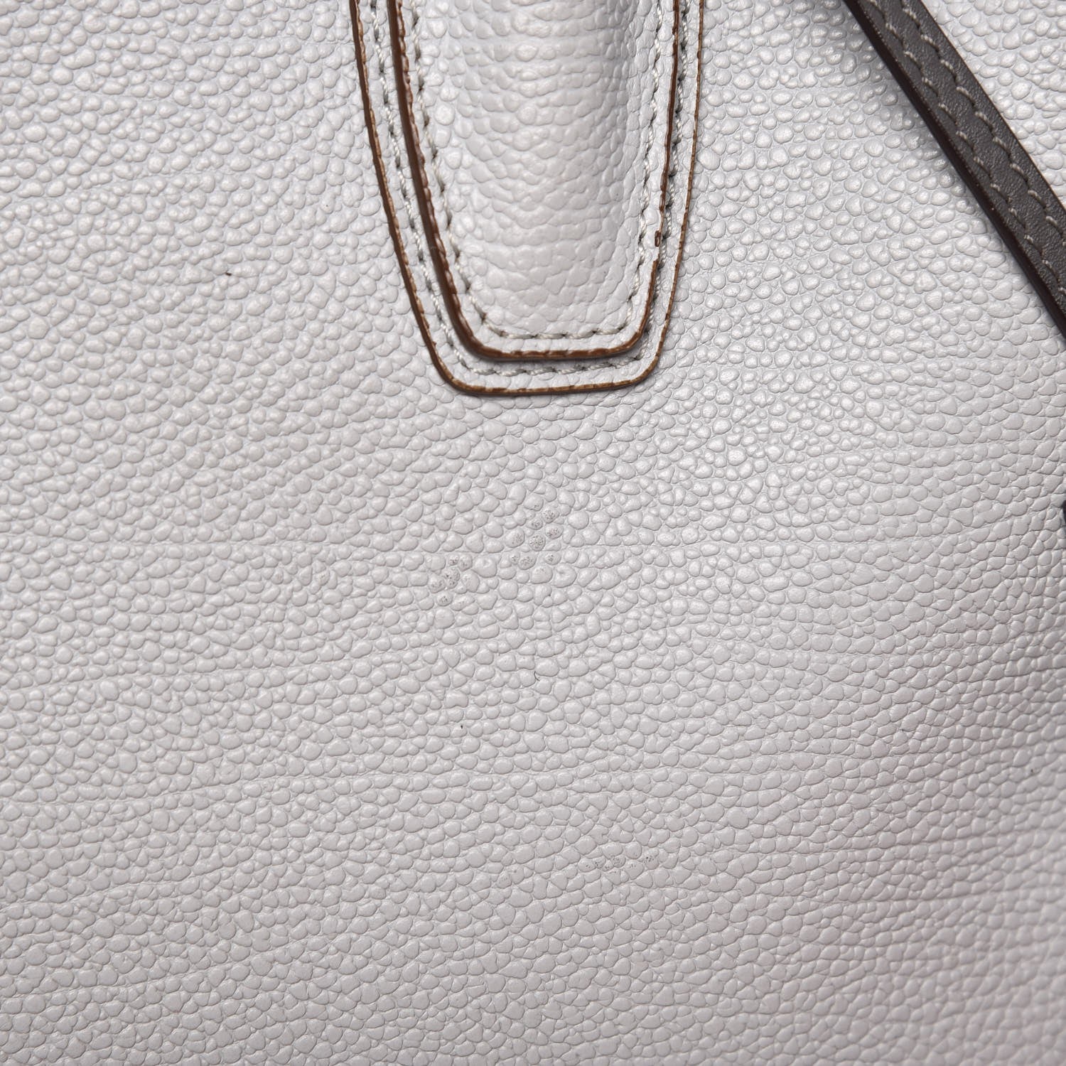 MCM Grained Calfskin Medium Milla Tote Concrete Grey 25 of 27