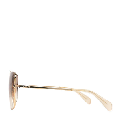 Celine Metal Sunglasses CL 41808/S Gold 3 of 7
