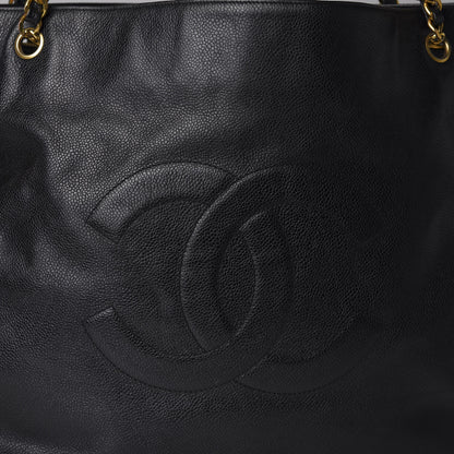 Chanel Caviar Large CC Shoulder Bag Black 12 of 13