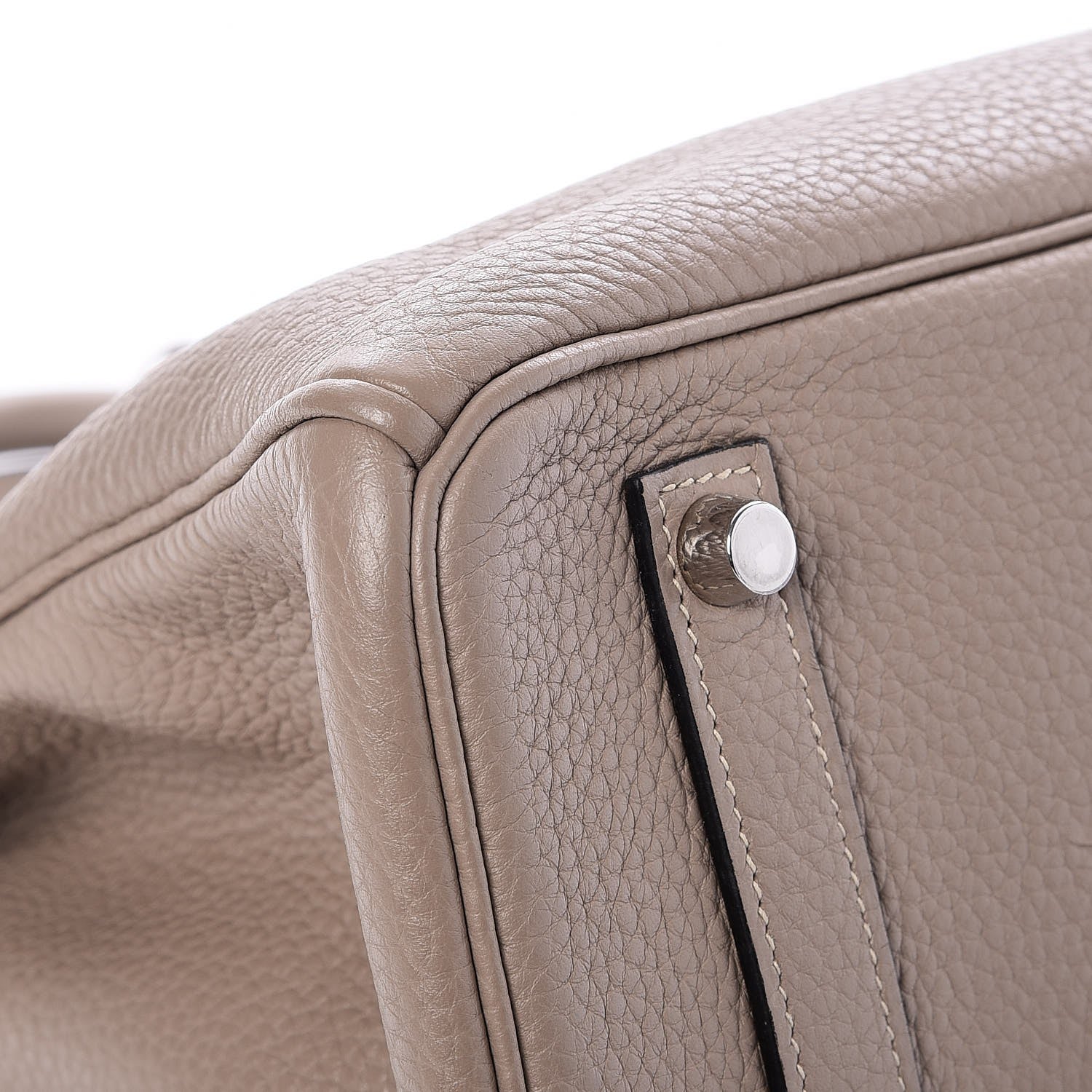 Hermes Taurillon Clemence Birkin 35 Gris Tourterelle 35 of 36