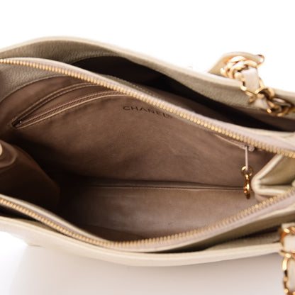 Chanel Caviar CC Shoulder Bag Beige 5 of 9