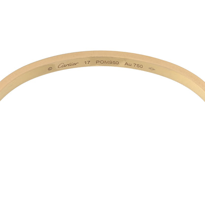 Cartier 18K Yellow Gold Small LOVE Bracelet 17 6 of 8