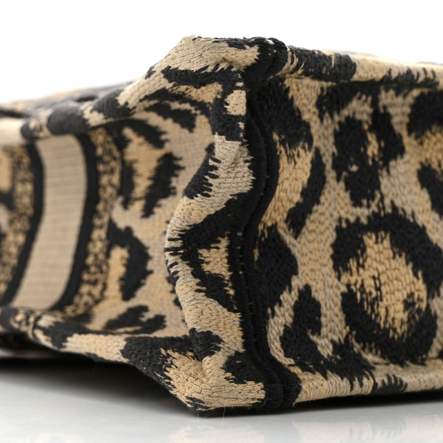 Christian Dior Canvas Mizza Embroidered Mini Book Tote Phone Bag Beige 9 of 10