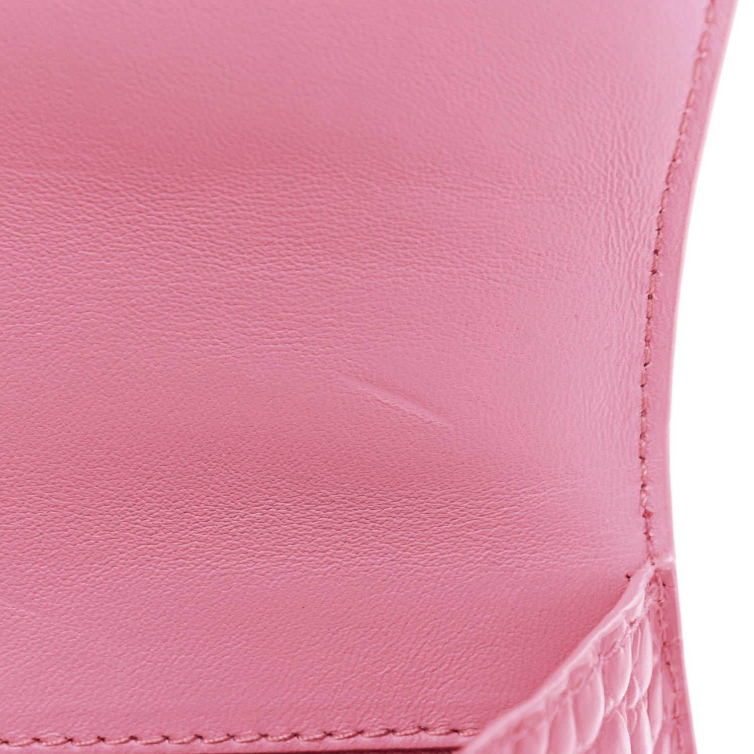 Balenciaga Calfskin Crocodile Embossed Degrade Small Hourglass Top Handle Bag Sweet Pink 10 of 10