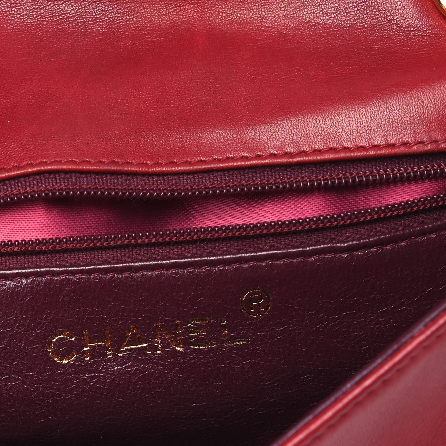 Chanel Lambskin Mini CC Timeless Flap Red 5 of 8