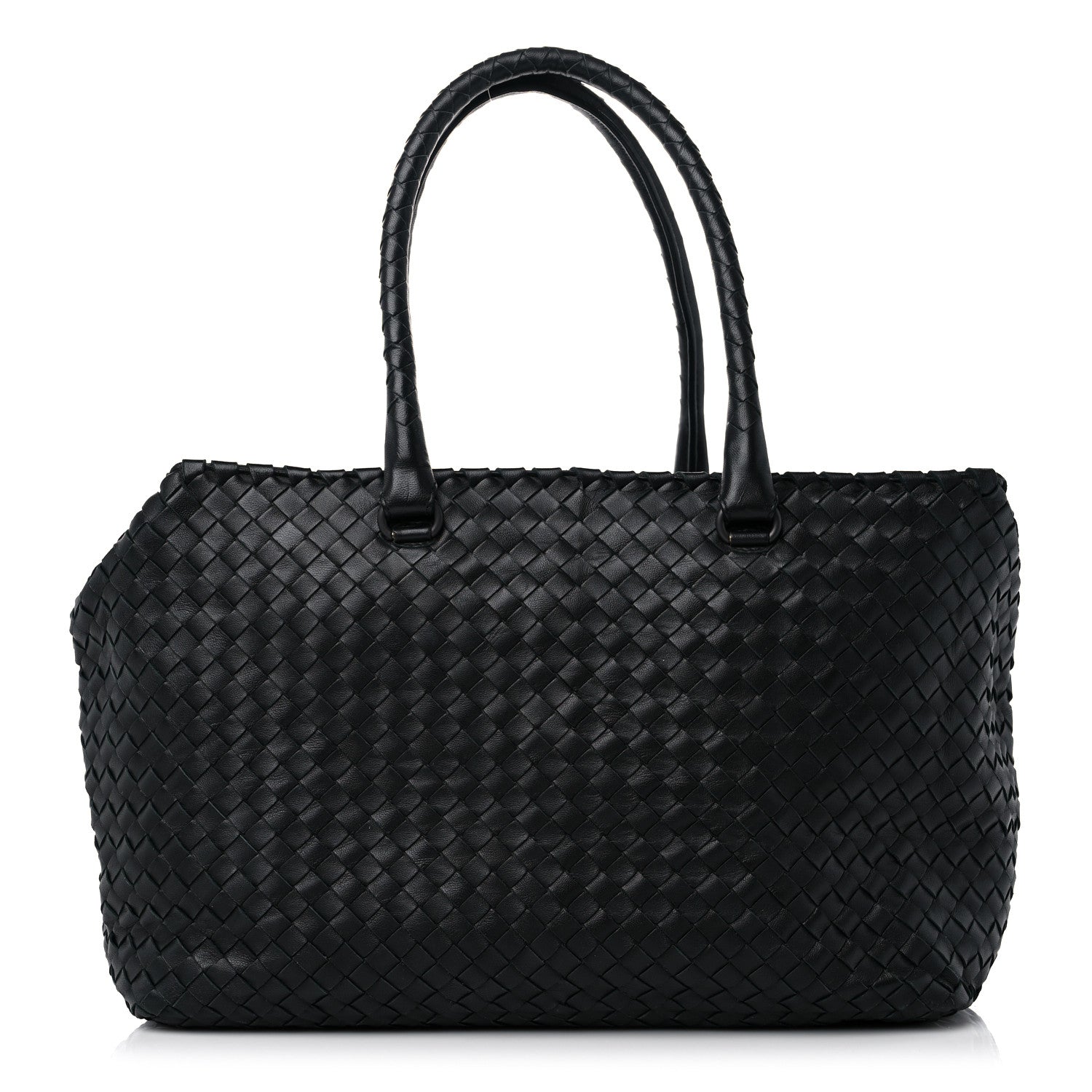Bottega Veneta Nappa Intrecciato Brick Tote Black 1 of 8