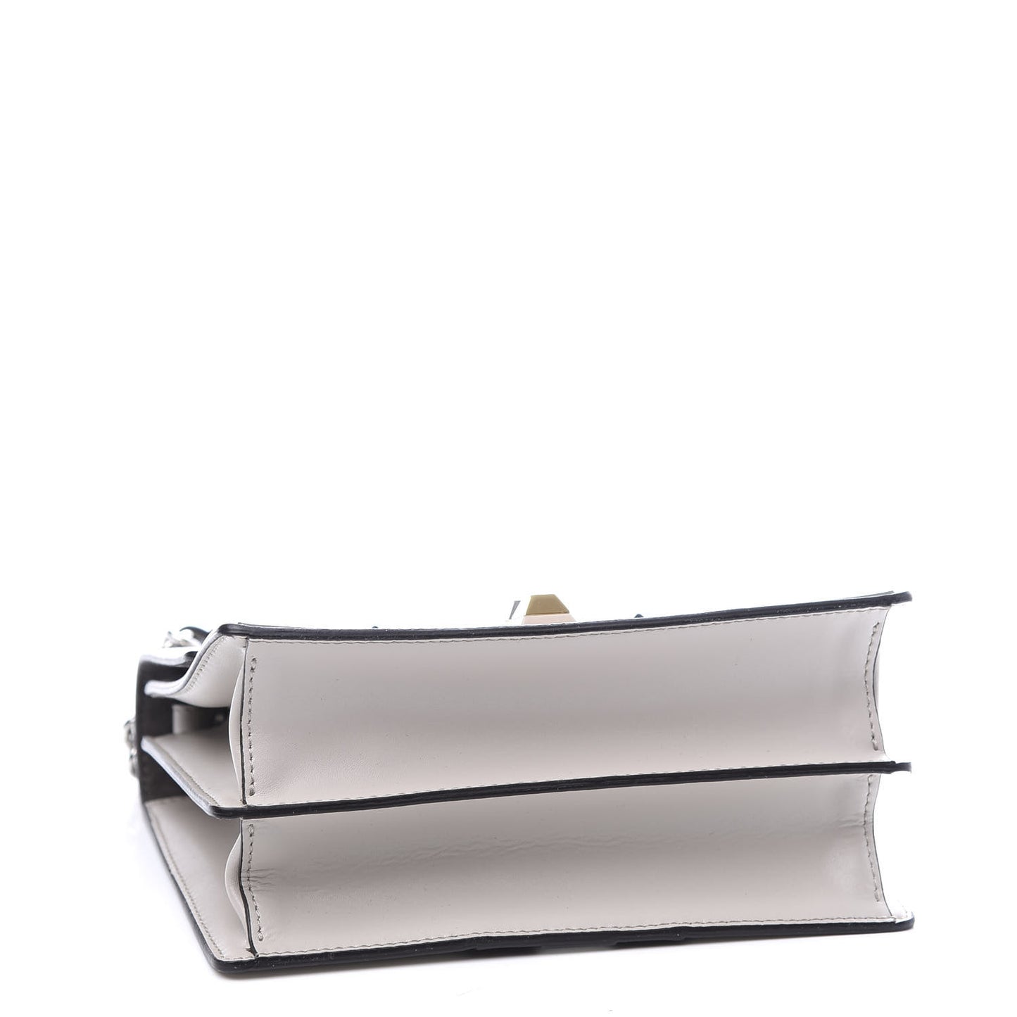 Vitello Liberty Lucido Catalan Mirror Hypnoteyes Studded Small Kan I Shoulder Bag Grigio Polvere Bordeaux Multicolor