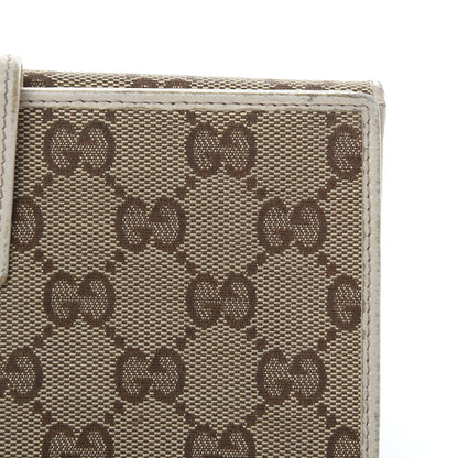 Gucci Monogram Metal Bar Continental Flap Wallet Off White 12 of 17
