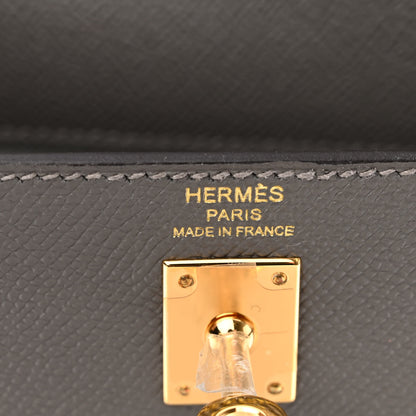 Hermes Epsom Kelly Sellier 25 Gris Meyer 6 of 9