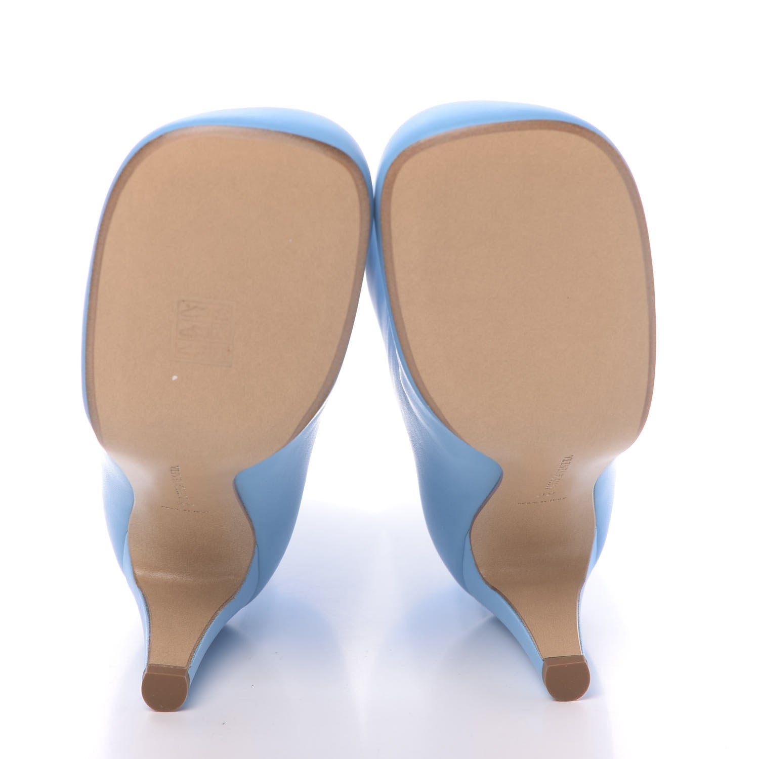 Bottega Veneta Nappa Bloc Ankle Boots 39 Sky Blue 8 of 10