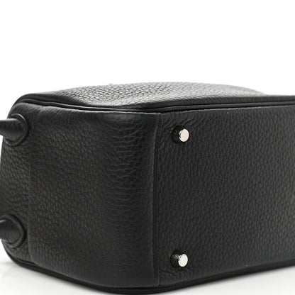 Hermes Taurillon Clemence Mini Lindy 20 Black 9 of 12
