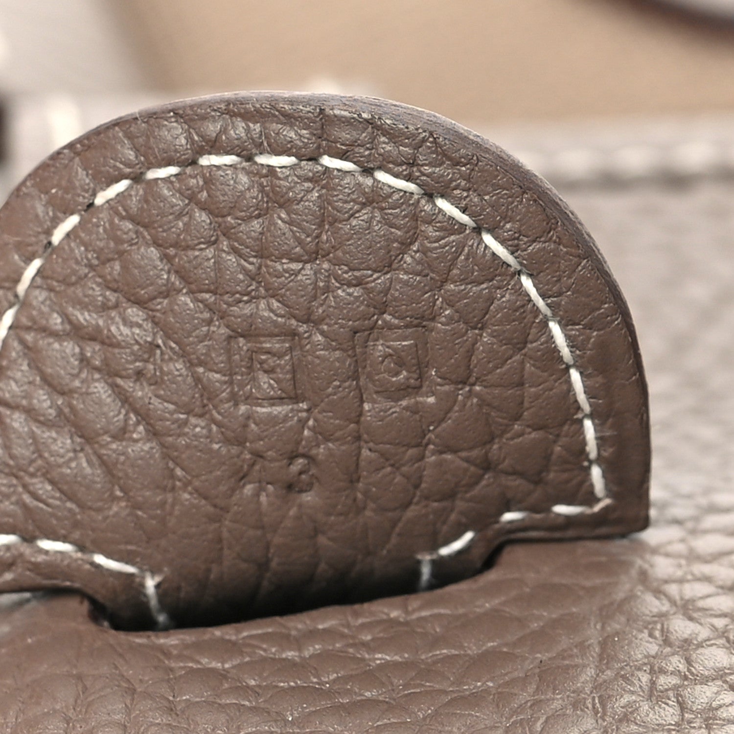 Hermes Taurillon Clemence Evelyne III PM Etoupe 7 of 11
