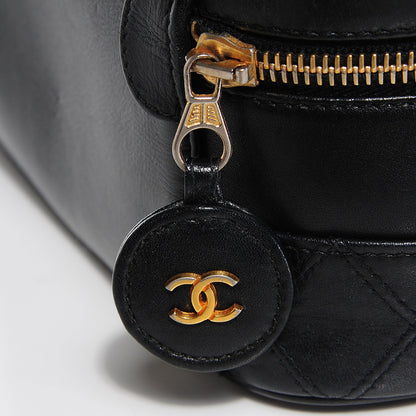 Chanel Calfskin Vanity Cosmetic Case Black 6 of 9
