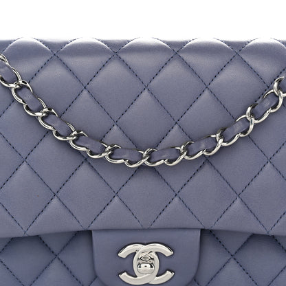 Chanel Lambskin Quilted Medium Double Flap Blue 7 of 10